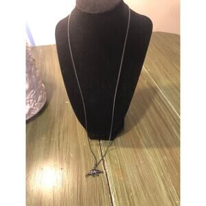 Unbranded Dark Metal Stegosaurus Dinosaur Pendant Necklace